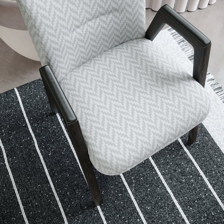 Bản sao ghế Minotti Esterna, màu xám nhạt