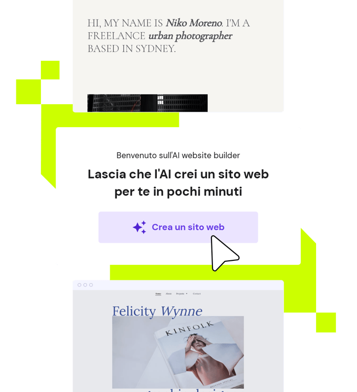 Crea un sito web in 3 semplici passaggi