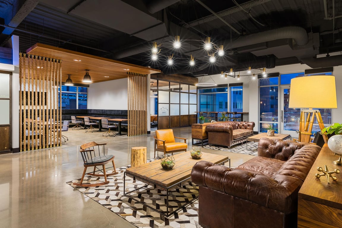 An interior shot of Venture X - Denver LoDo
