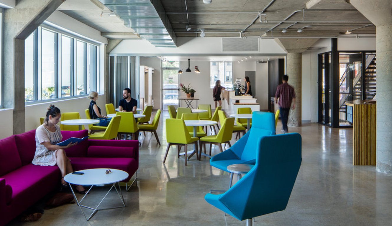 An interior shot of Enterprise Coworking RiNo
