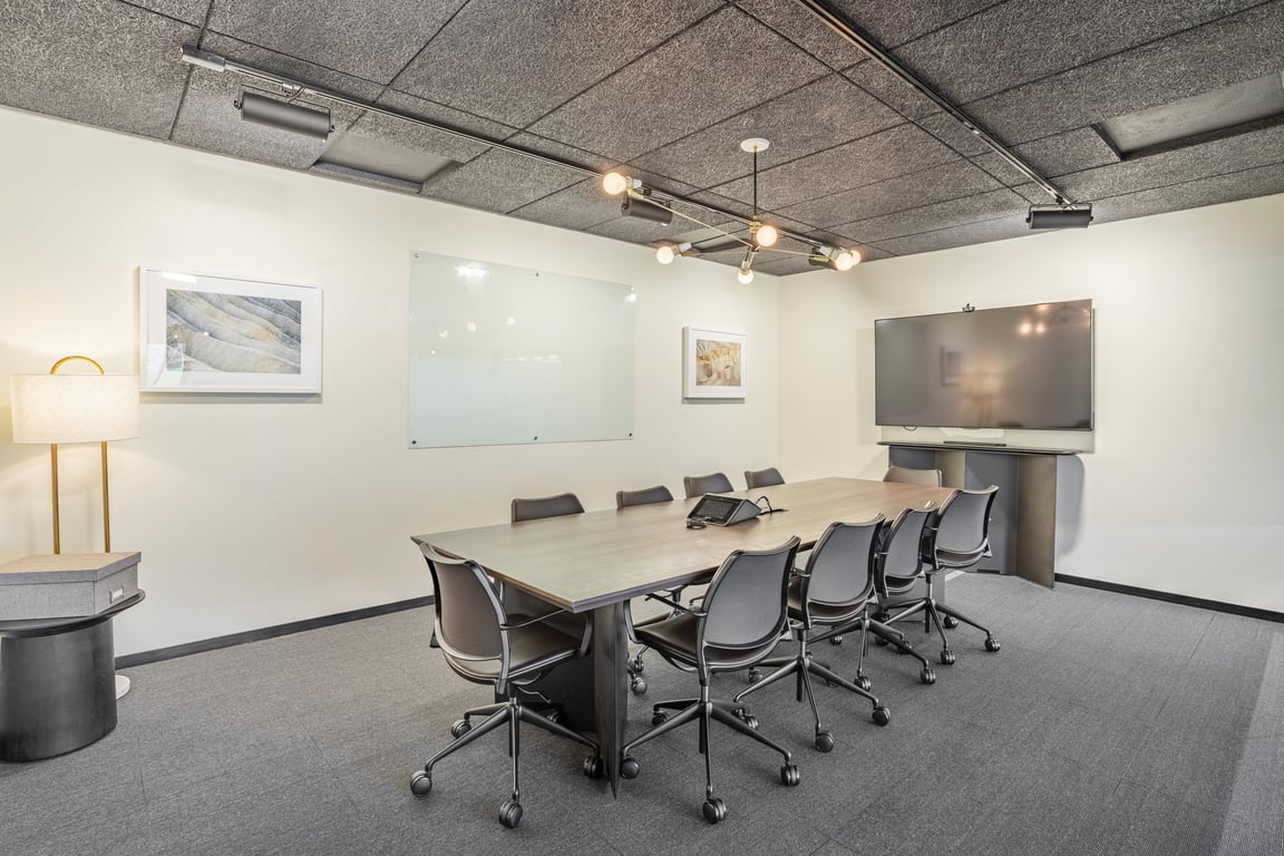 An interior shot of Conf. Q