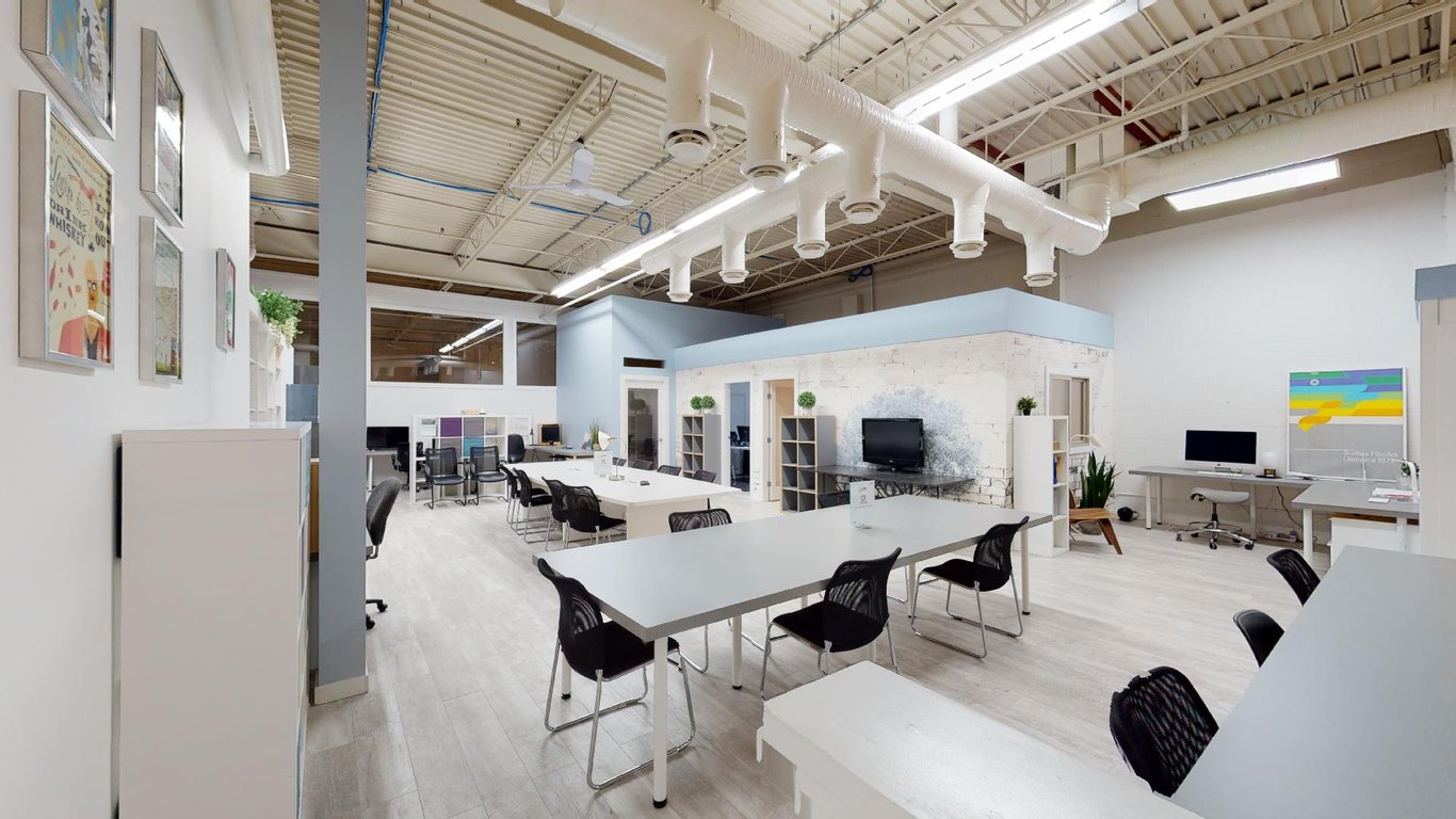 An interior shot of CUBE CREATIVE COWORK