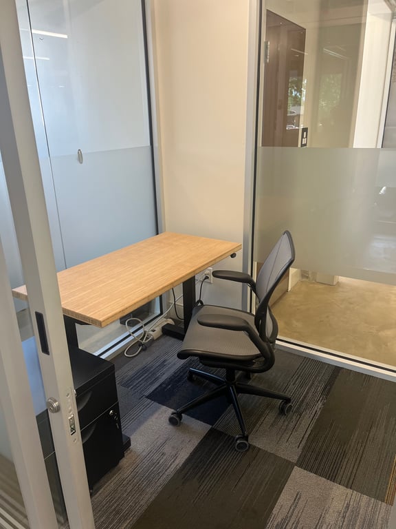 An interior shot of Single Desk Private Suite