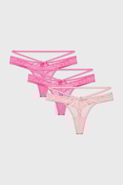 3PACK Tange Pheobe čipkaste