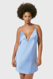 Cămașă de noapte din satin Bluebella Clea scurtă
