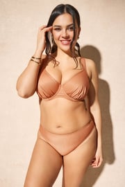 Costum de baie din două piese Maia Gold Lurex
