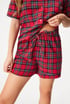 Pigiama di flanella Festive Red corto TART01short_pyz_10