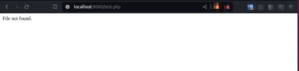 File not found error